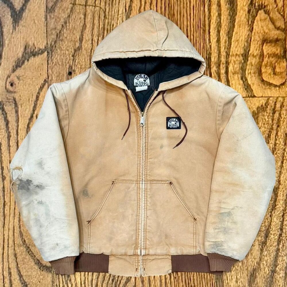 Vintage Distressed Carhartt Style Work Wear Jacket by Key